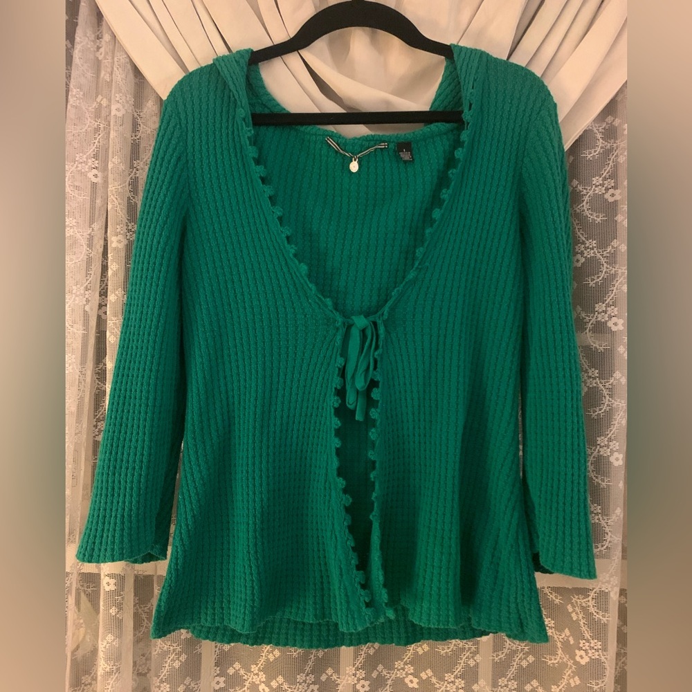 ❤️5 for $20❤️ Anthropologie Knitted & Knotted Green Sweater